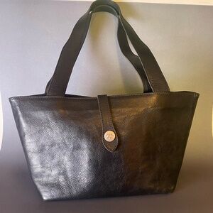 Black Il Bistonte leather purse